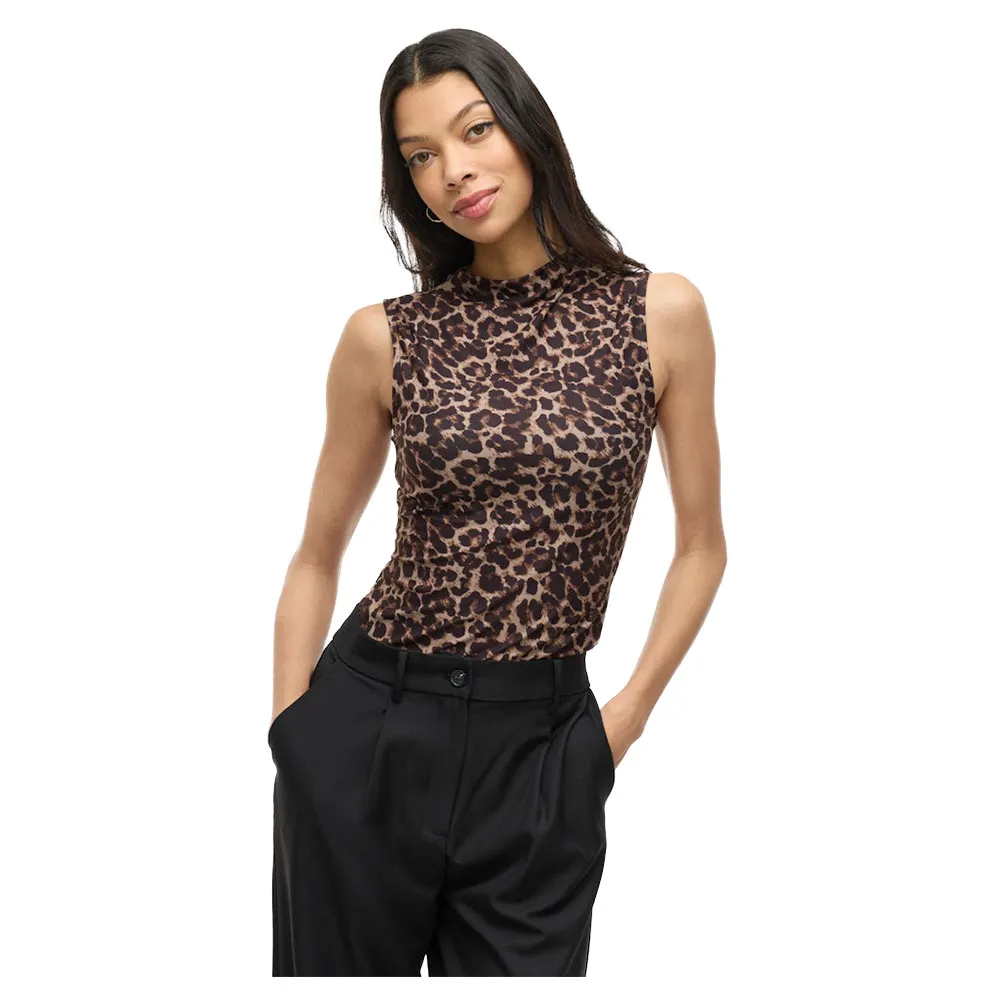 Футболка без рукавов Vila Leoa, коричневый
Футболка без рукавов Vila Leoa, коричневый