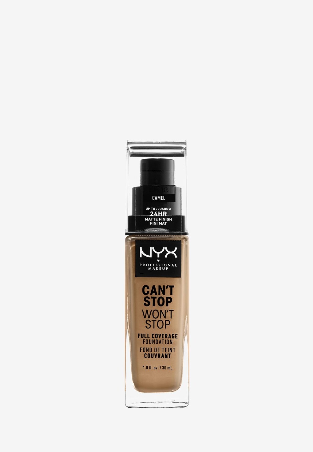 Тональная основа CAN'T STOP WON'T STOP FOUNDATION Nyx Professional Makeup, цвет camel
Тональная основа CAN'T STOP WON'T STOP FOUNDATION Nyx Professional Makeup, цвет camel