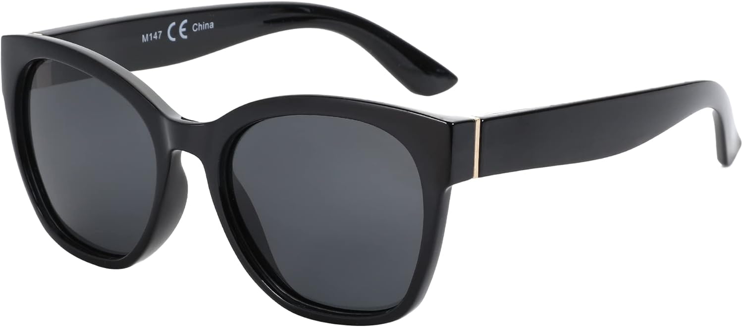 Женские поляризованные солнцезащитные очки ZENOTTIC Cateye - большие солнцезащитные очки с защитой UV400, ретро-стиль, дизайнерские очки, Black Frame/Grey Polarized Lens
Женские поляризованные солнцезащитные очки ZENOTTIC Cateye - большие солнцезащитные очки с защитой UV400, ретро-стиль, дизайнерские очки, Black Frame/Grey Polarized Lens