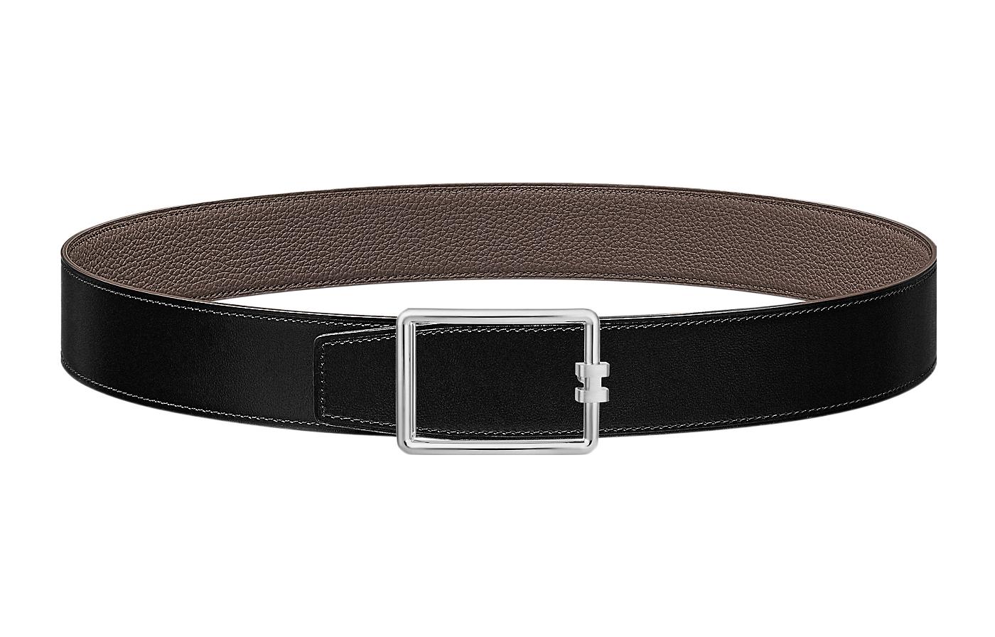 Кожаный ремень Tube H черный/оловянно-серый HERMES
Кожаный ремень Tube H черный/оловянно-серый HERMES