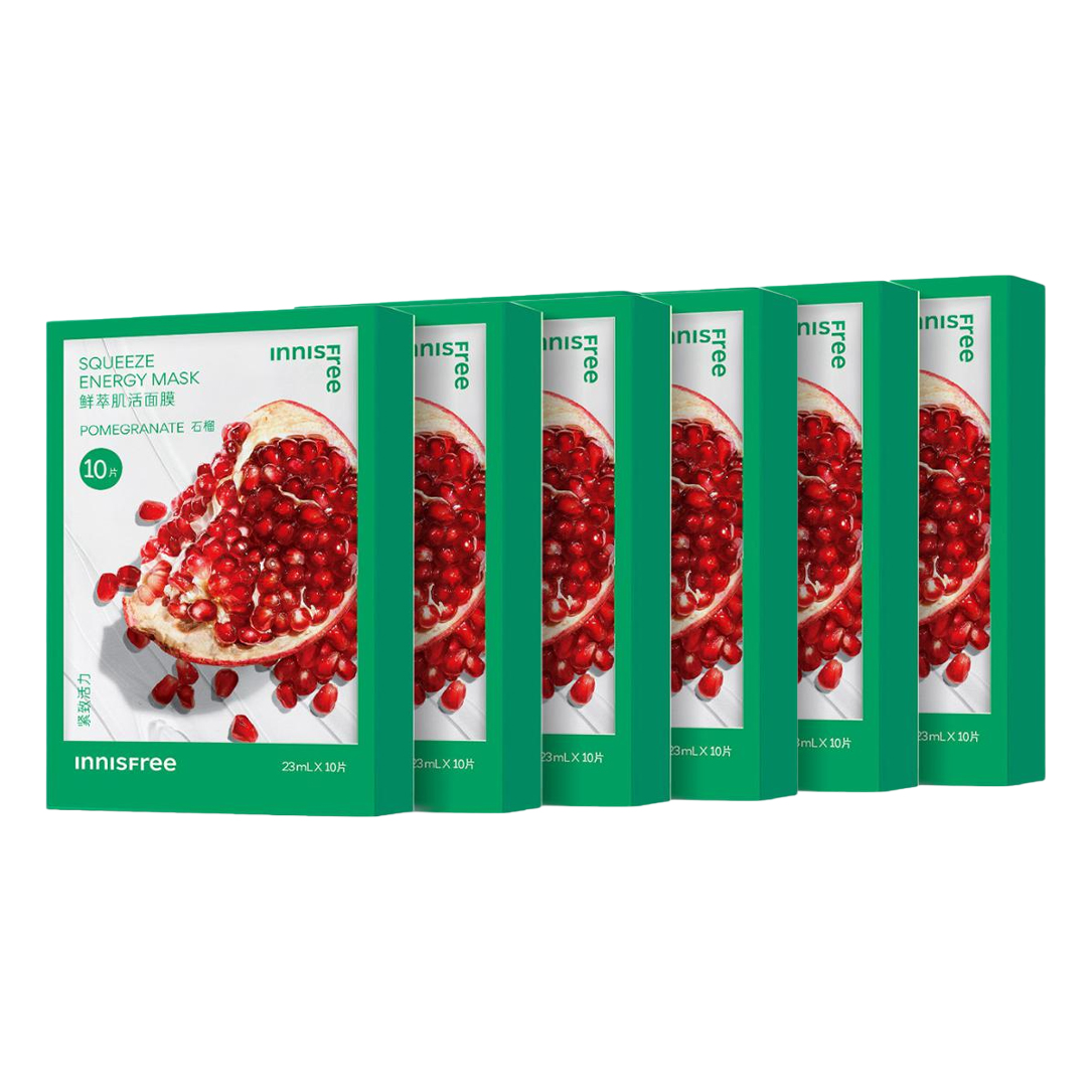 Yueshifengyin увлажняющая маска для лица со свежезаваренным гранатом 23мл*10 шт/коробка Innisfree, 23ml * 10 Pcs/box * 6
Yueshifengyin увлажняющая маска для лица со свежезаваренным гранатом 23мл*10 шт/коробка Innisfree, 23ml * 10 Pcs/box * 6