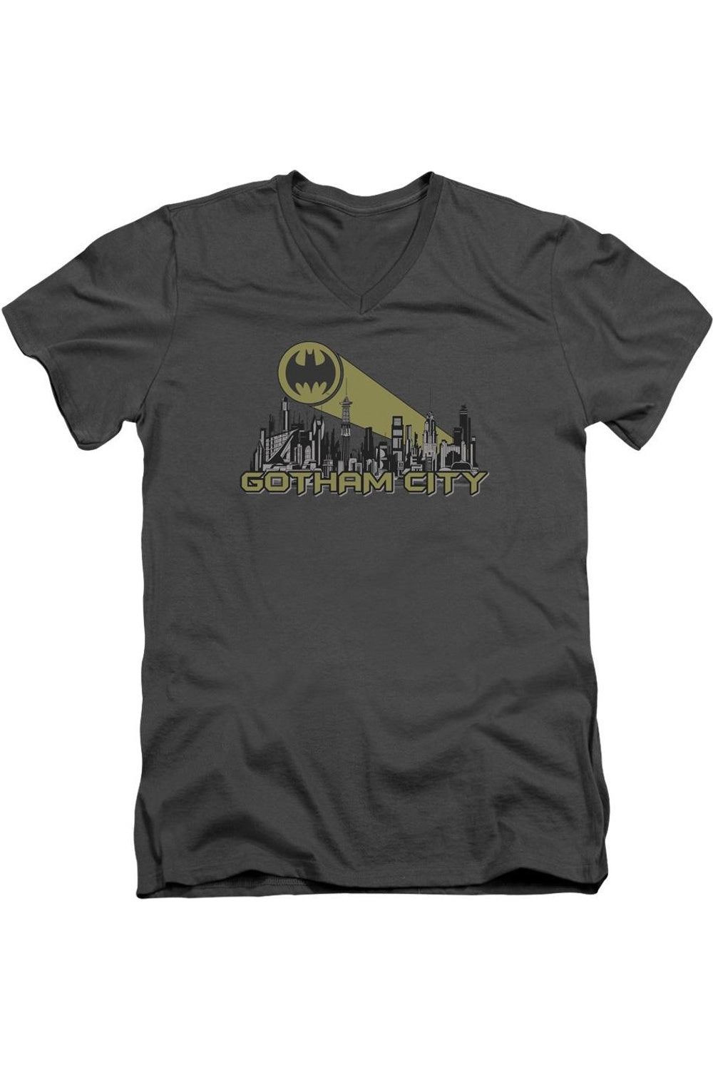 Футболка Batman Gotham Skyline с коротким рукавом и V-образным вырезом для взрослых из хлопка премиум-класса Gildan, цвет charcoal
Футболка Batman Gotham Skyline с коротким рукавом и V-образным вырезом для взрослых из хлопка премиум-класса Gildan, цвет charcoal