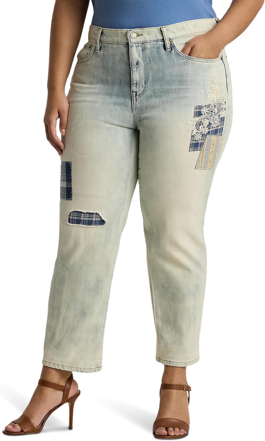 Джинсы LAUREN Ralph Lauren Plus-Size Patchwork Relaxed Tapered Ankle Jean, цвет Belleville Wash
Джинсы LAUREN Ralph Lauren Plus-Size Patchwork Relaxed Tapered Ankle Jean, цвет Belleville Wash