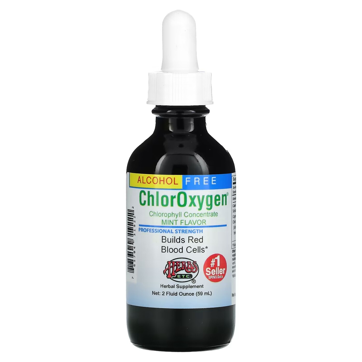 Herbs Etc., ChlorOxygen, концентрат хлорофилла, без спирта, мята, 2 ж. унц. (59 мл)
Herbs Etc., ChlorOxygen, концентрат хлорофилла, без спирта, мята, 2 ж. унц. (59 мл)
