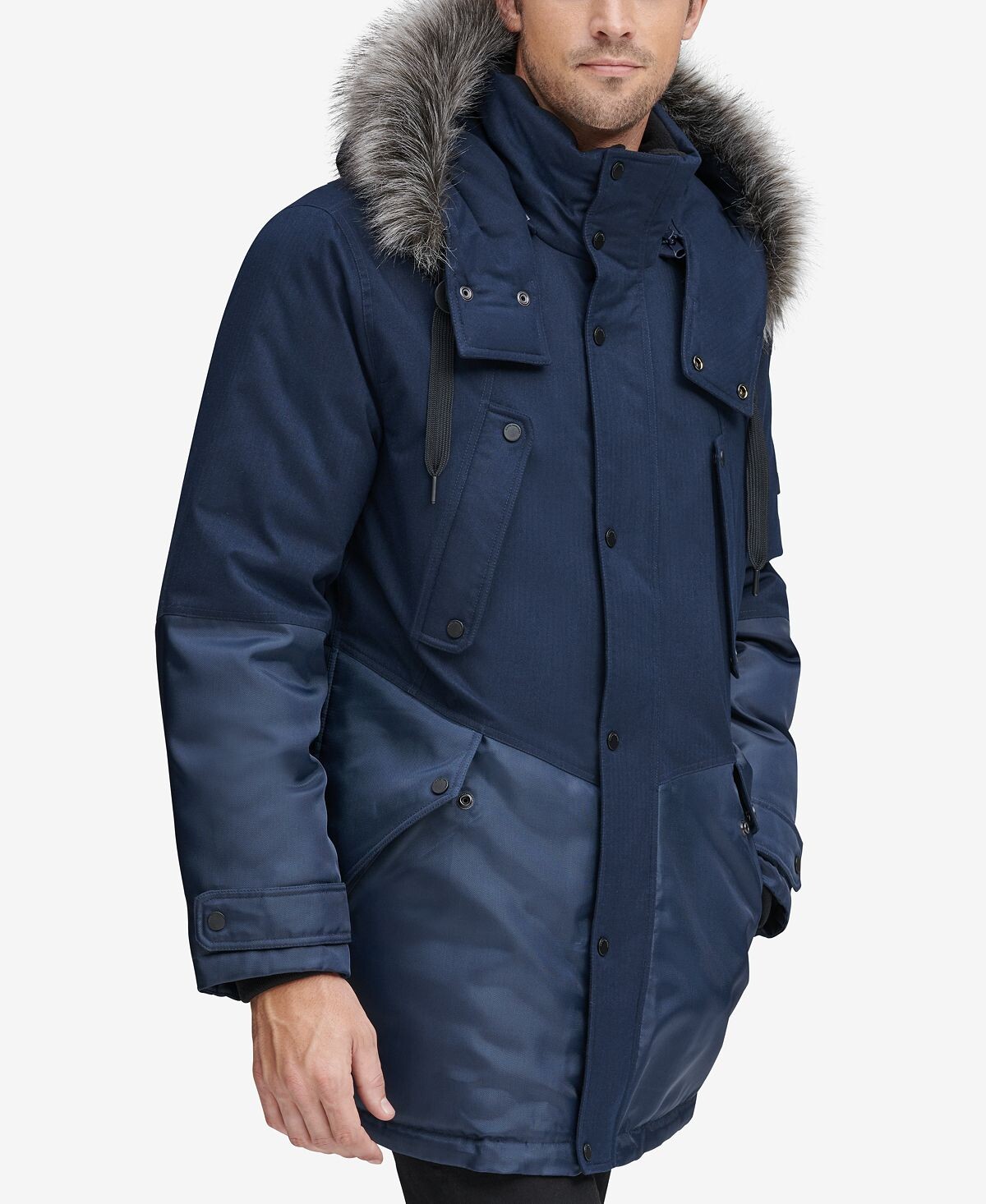 Мужская парка смешанной техники со съемным капюшоном Marc New York, мульти
Мужская парка смешанной техники со съемным капюшоном Marc New York, мульти