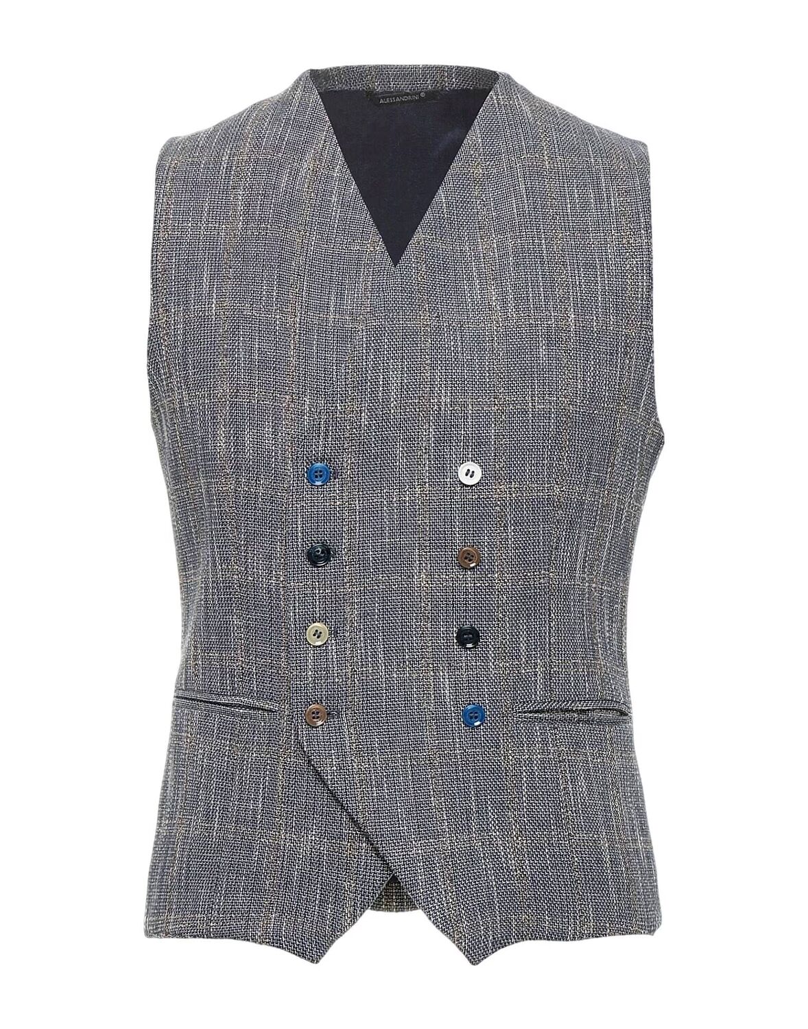 Жилет, сшитый на заказ Grey Daniele Alessandrini, синий
Жилет, сшитый на заказ Grey Daniele Alessandrini, синий
