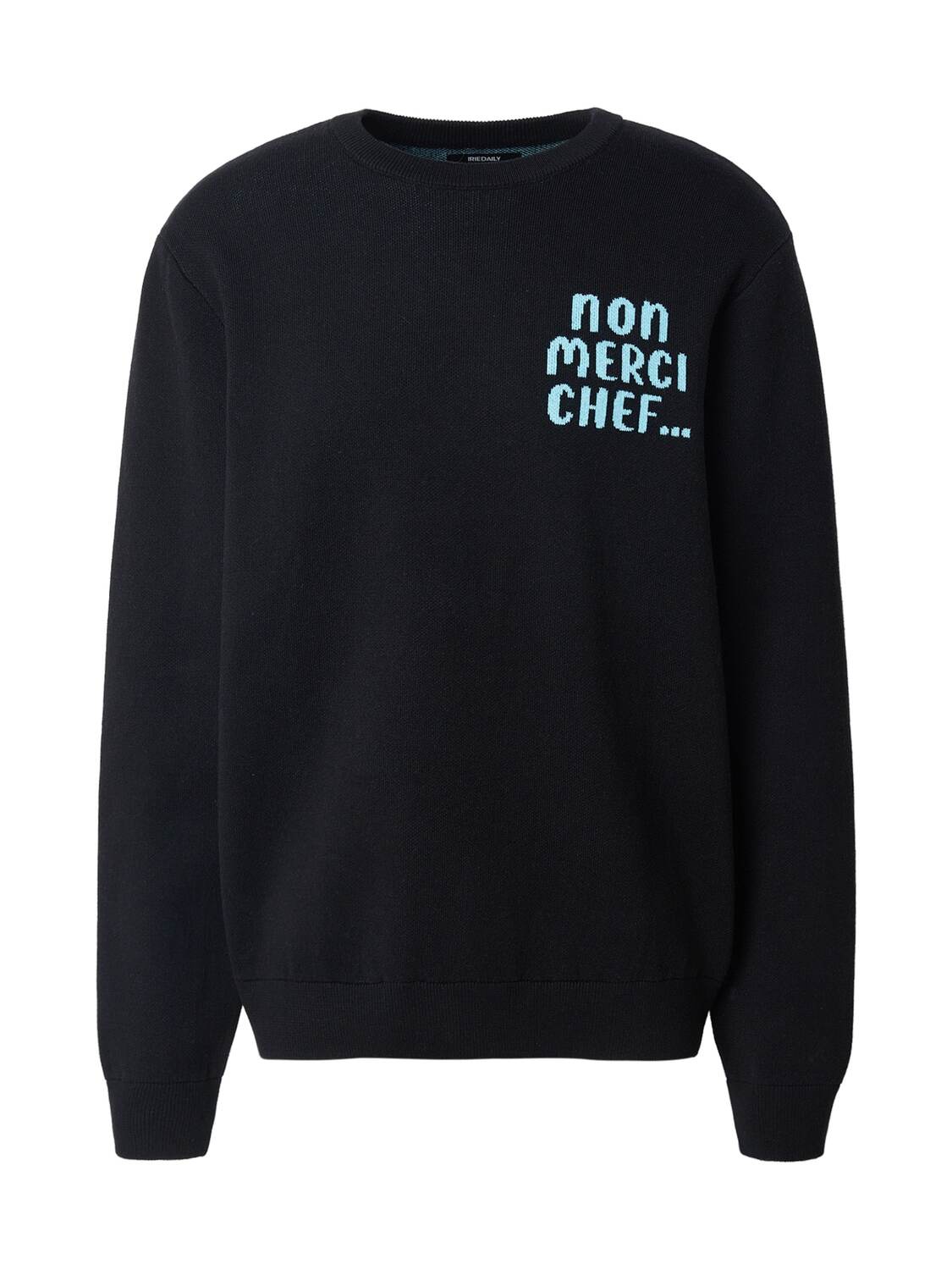 Iriedaily Свитер 'Non Merci Chef' в черном цвете
Iriedaily Свитер 'Non Merci Chef' в черном цвете