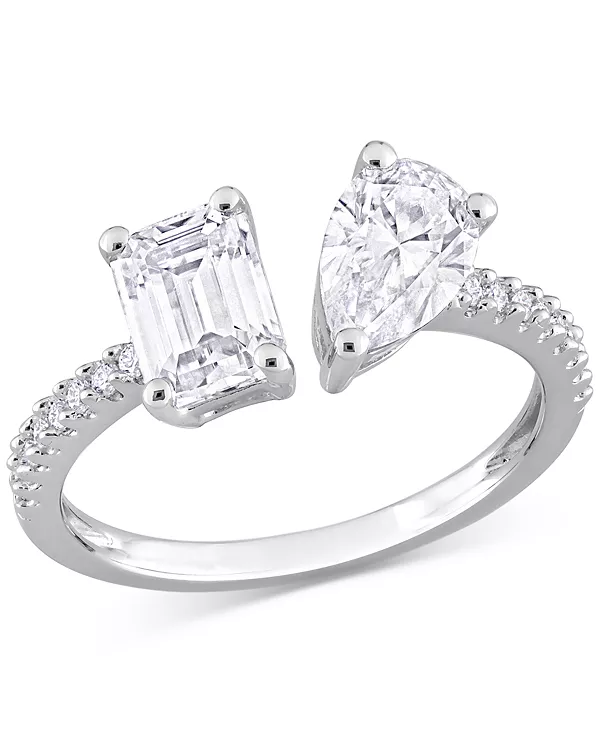 Кольцо-Манжет с муассанитом грушевидной и изумрудной огранки (2-1/8 карата) из стерлингового серебра Macy'S, moissanite
Кольцо-Манжет с муассанитом грушевидной и изумрудной огранки (2-1/8 карата) из стерлингового серебра Macy'S, moissanite