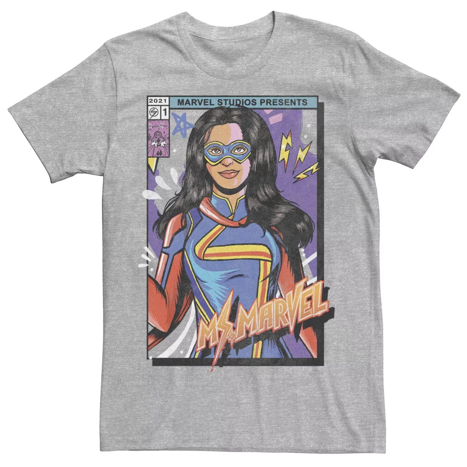 Мужская футболка с постером и обложкой Marvel Ms. Marvel Licensed Character
Мужская футболка с постером и обложкой Marvel Ms. Marvel Licensed Character