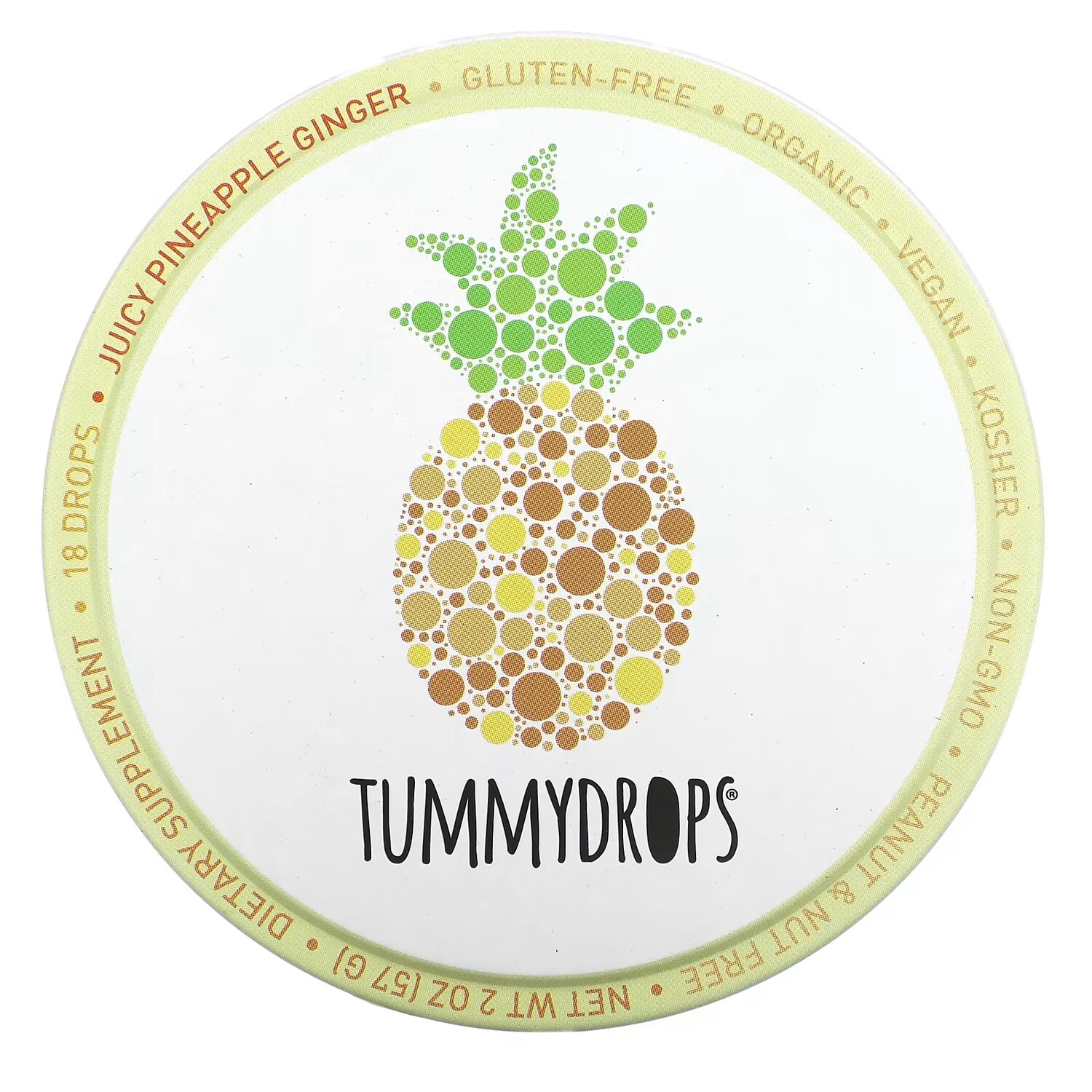 Капли имбирные Tummydrops ананасовые, 18 капель
Капли имбирные Tummydrops ананасовые, 18 капель