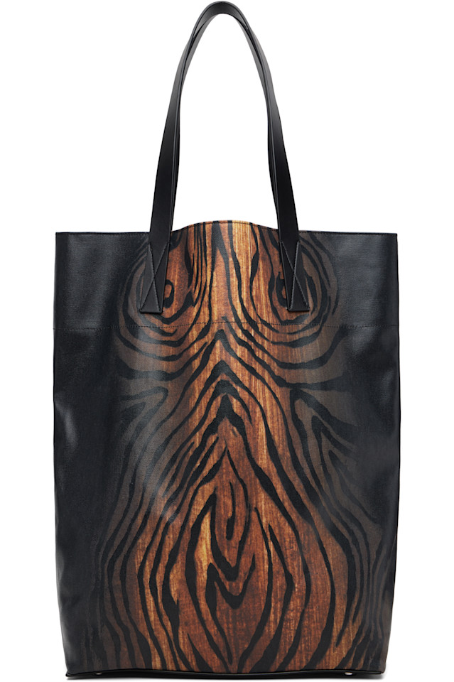 Jean Paul Gaultier Черная и коричневая холщовая сумка с принтом под дерево
Jean Paul Gaultier Черная и коричневая холщовая сумка с принтом под дерево