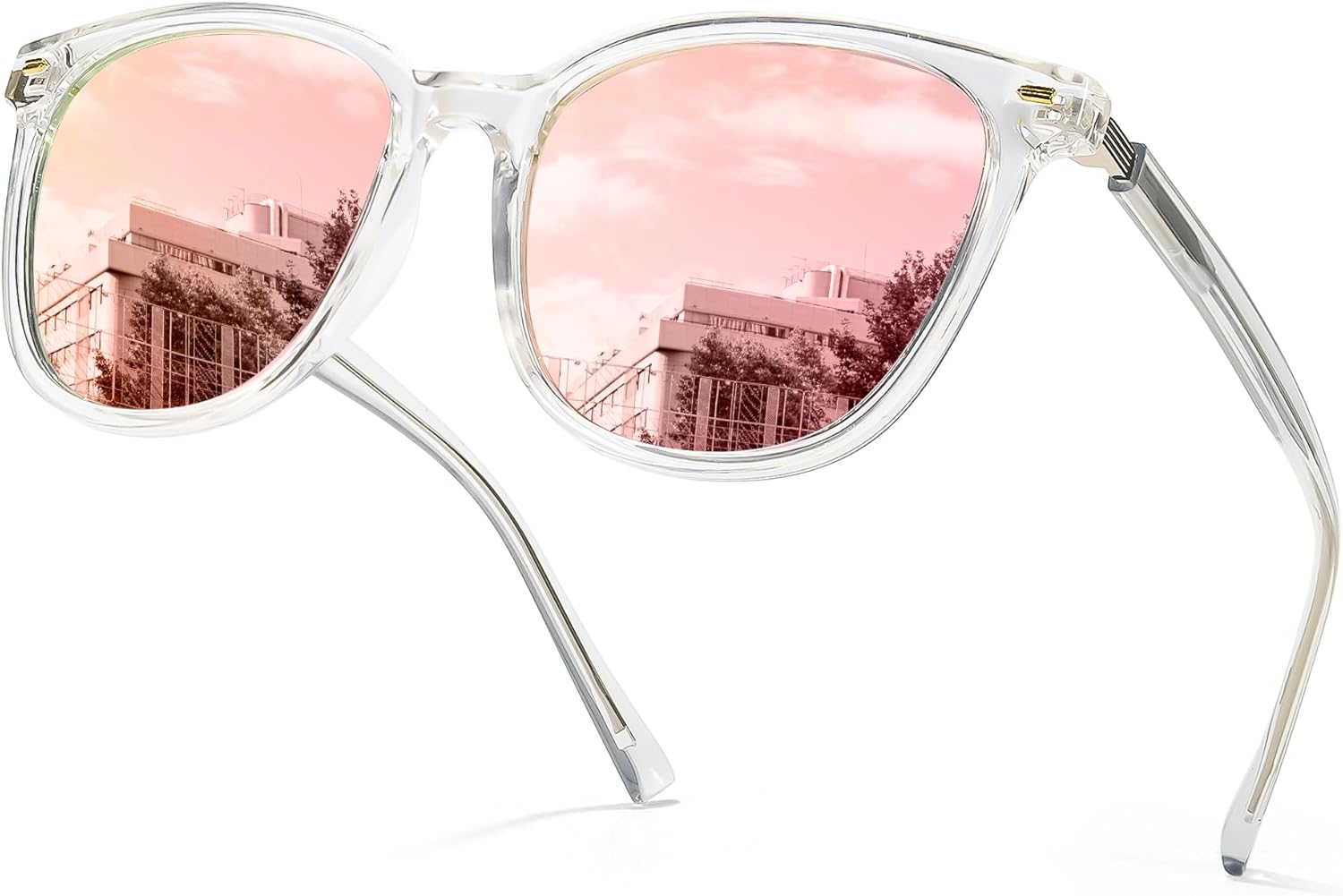 Солнцезащитные очки SIPHEW женские с зеркальными линзами и поляризацией - большие солнцезащитные очки "кошачий глаз" с защитой от УФ-излучения для женщин, A07-clear Frame Pink Mirror Lens
Солнцезащитные очки SIPHEW женские с зеркальными линзами и поляризацией - большие солнцезащитные очки "кошачий глаз" с защитой от УФ-излучения для женщин, A07-clear Frame Pink Mirror Lens