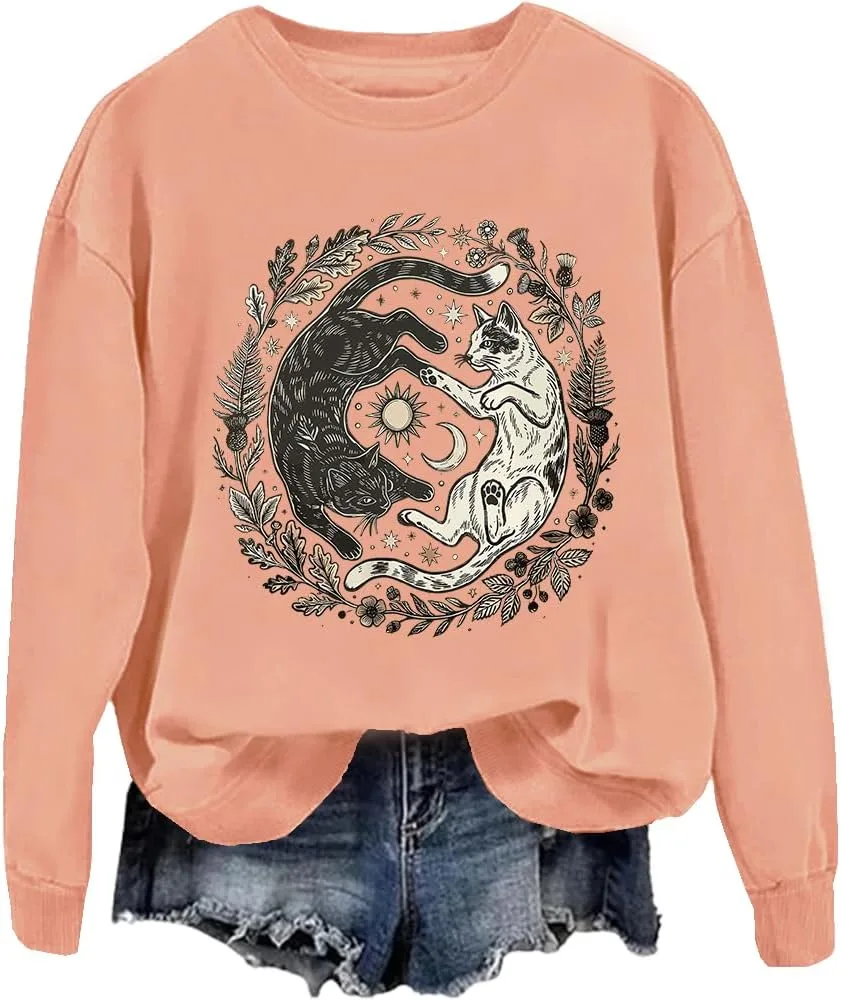 Толстовка с котами и символами инь-ян FITKEYS
Толстовка с котами и символами инь-ян FITKEYS