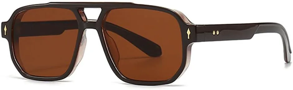 Солнцезащитные очки в стиле ретро с двойной перемычкой для женщин, градиентные линзы, защита от УФ-излучения UV400, модные заклепки для мужчин TKKTLLT, Brown Brown
Солнцезащитные очки в стиле ретро с двойной перемычкой для женщин, градиентные линзы, защита от УФ-излучения UV400, модные заклепки для мужчин TKKTLLT, Brown Brown