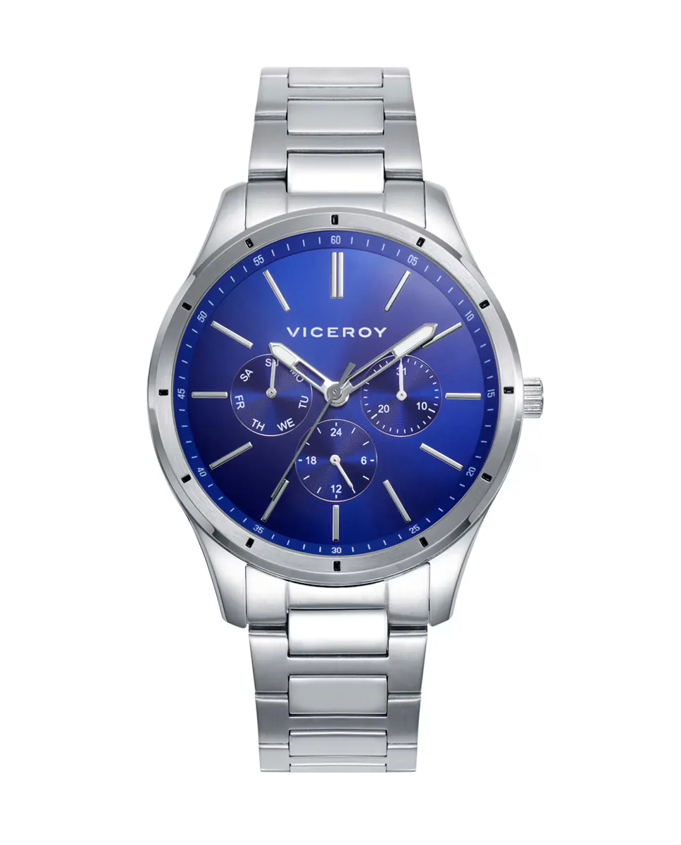 Грандиозные мужские часы со стальным корпусом и браслетом Viceroy, серебряный
Грандиозные мужские часы со стальным корпусом и браслетом Viceroy, серебряный