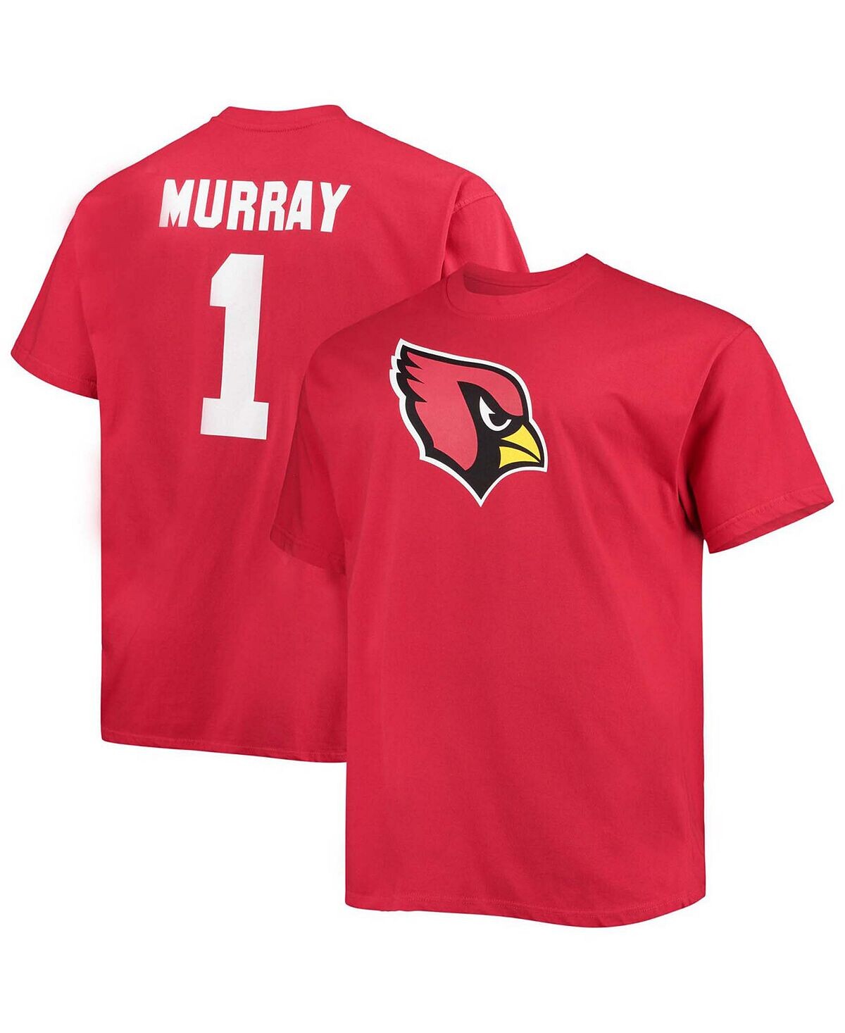 Мужская футболка Big and Tall Kyler Murray Cardinal Arizona Cardinals с именем игрока и номером Fanatics
Мужская футболка Big and Tall Kyler Murray Cardinal Arizona Cardinals с именем игрока и номером Fanatics