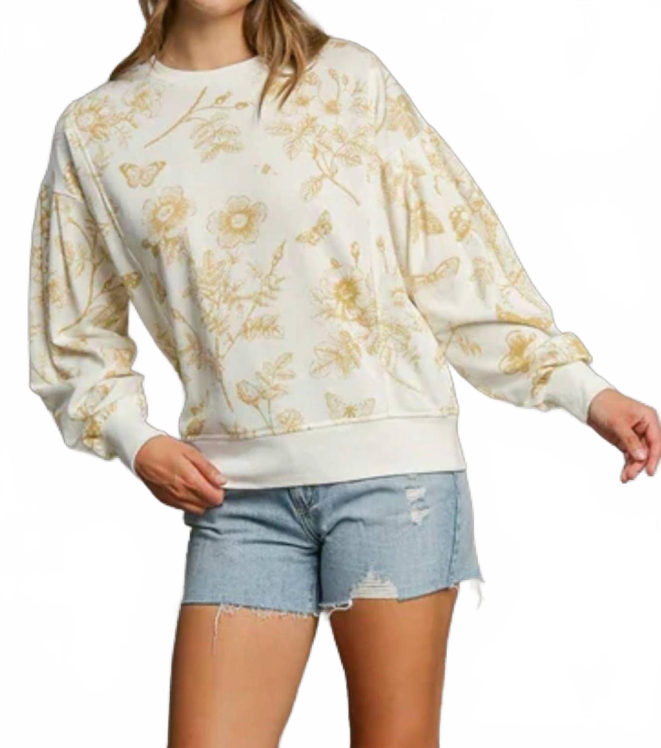 Толстовка с цветочным принтом цвета мокко Umgee, мокко
Толстовка с цветочным принтом цвета мокко Umgee, мокко