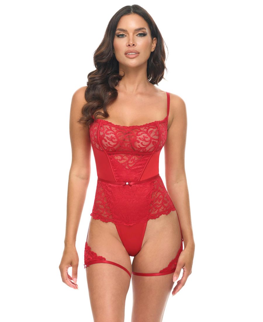 Женский атласный боди Candice с кружевом Oh La La Cheri, Red
Женский атласный боди Candice с кружевом Oh La La Cheri, Red