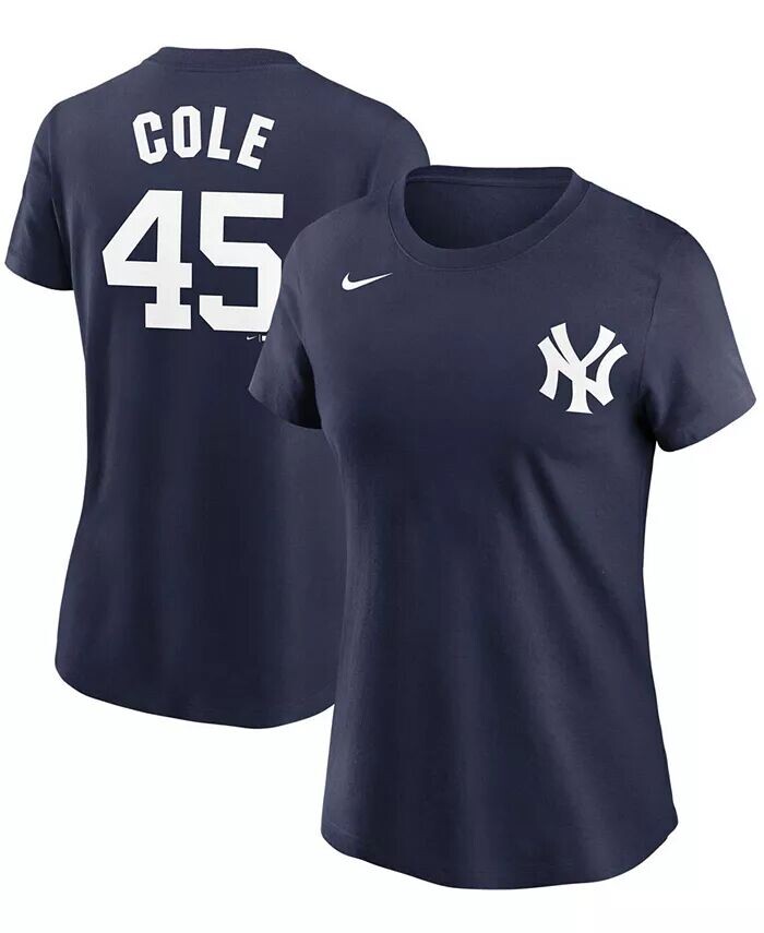 Темно-синяя женская футболка Gerrit Cole New York Yankees с именем и номером Nike
Темно-синяя женская футболка Gerrit Cole New York Yankees с именем и номером Nike