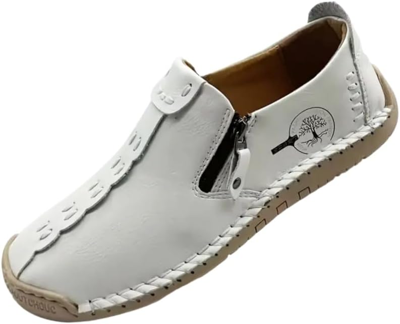 Мужские ретро-лоферы - с молнией, круглый носок, резиновая подошва, подходят как для повседневной носки, так и для официальных мероприятий Fmshi, белый
Мужские ретро-лоферы - с молнией, круглый носок, резиновая подошва, подходят как для повседневной носки, так и для официальных мероприятий Fmshi, белый