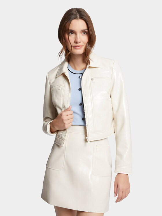 Узкая куртка из искусственной кожи Morgan, бежевый
Узкая куртка из искусственной кожи Morgan, бежевый