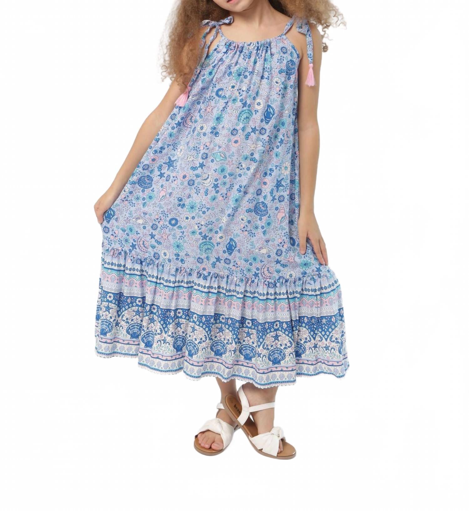 Девушки Луна Макси Платье в голубом ракушечном цветке Joyous & Free
Девушки Луна Макси Платье в голубом ракушечном цветке Joyous & Free