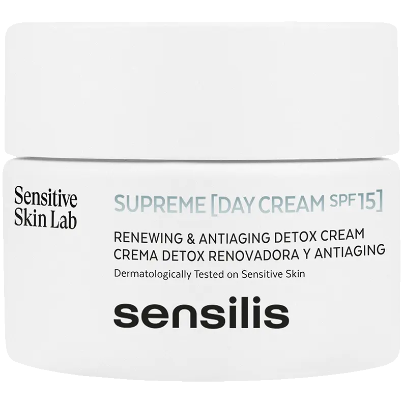 Sensilis Supreme омолаживающий дневной крем для лица SPF15, 50 мл 
Sensilis Supreme омолаживающий дневной крем для лица SPF15, 50 мл