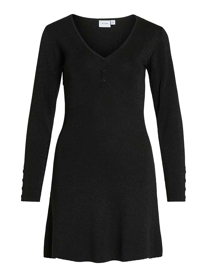 Платье до колена Vila Strickkleid, черный
Платье до колена Vila Strickkleid, черный