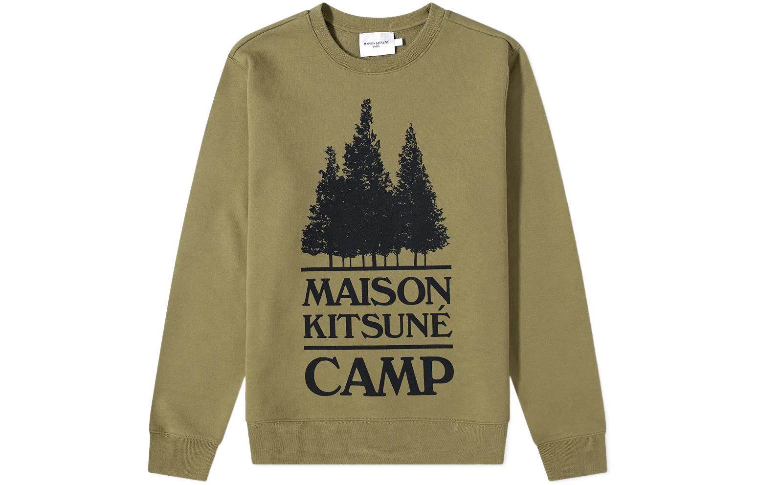 Maison Kitsune Толстовка CAMP мужская оливковый зеленый
Maison Kitsune Толстовка CAMP мужская оливковый зеленый