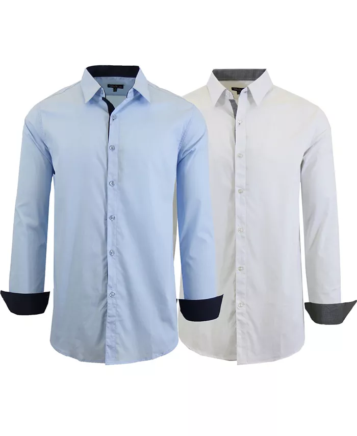 Мужская рубашка Slim Fit, 2 штуки, однотонная Galaxy By Harvic, мультиколор
Мужская рубашка Slim Fit, 2 штуки, однотонная Galaxy By Harvic, мультиколор