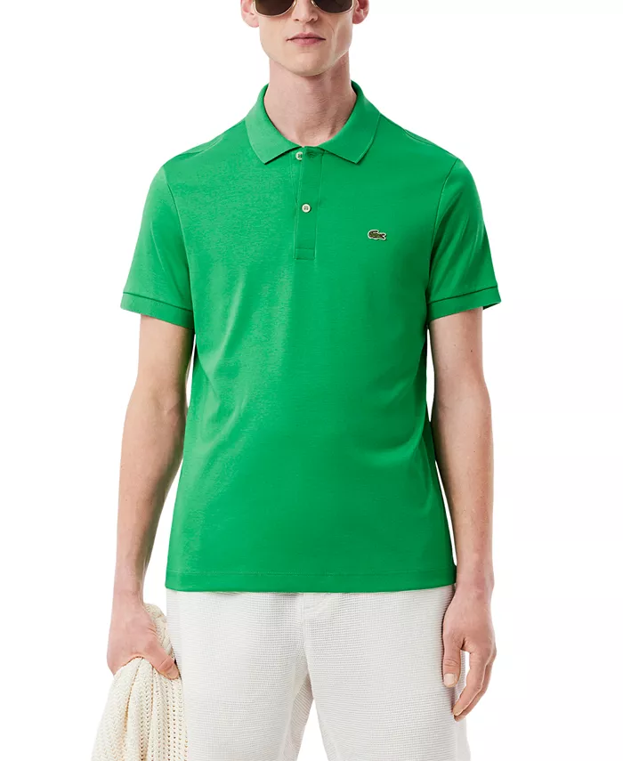 Мужское поло с коротким рукавом, стандартного кроя, из мягкой ткани Lacoste, зеленый
Мужское поло с коротким рукавом, стандартного кроя, из мягкой ткани Lacoste, зеленый