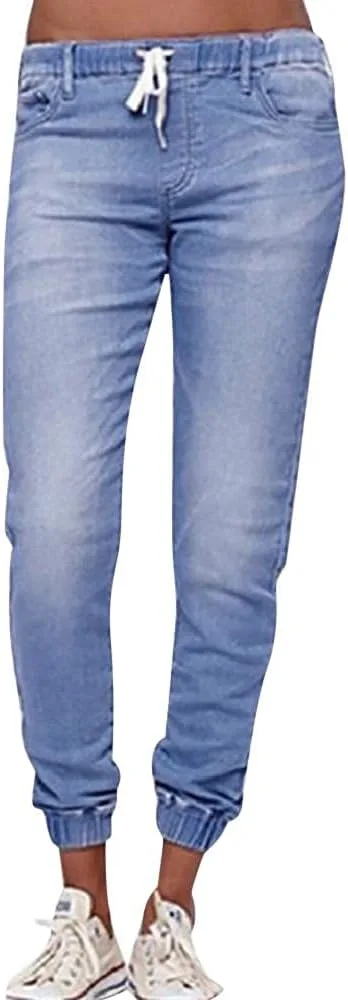 Джинсы женские осенние свободные укороченные с эластичным поясом и шнурком
Джинсы женские осенние свободные укороченные с эластичным поясом и шнурком