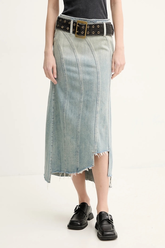 Джинсовая хлопковая юбка Miss Sixty, синий 
Джинсовая хлопковая юбка Miss Sixty, синий