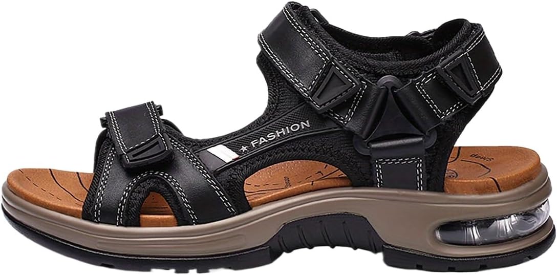 Мужские пляжные сандалии - открытые босоножки с искусственной кожей, легкие, большого размера, для воды Hhhchpm, черный
Мужские пляжные сандалии - открытые босоножки с искусственной кожей, легкие, большого размера, для воды Hhhchpm, черный