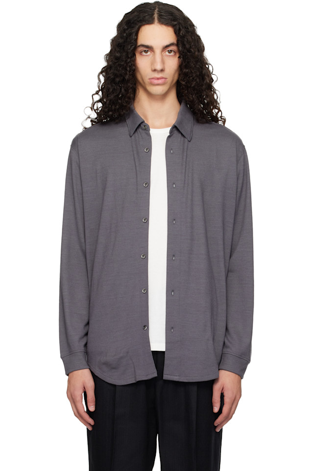 Lady White Co. Серая шерстяная рубашка на пуговицах
Lady White Co. Серая шерстяная рубашка на пуговицах