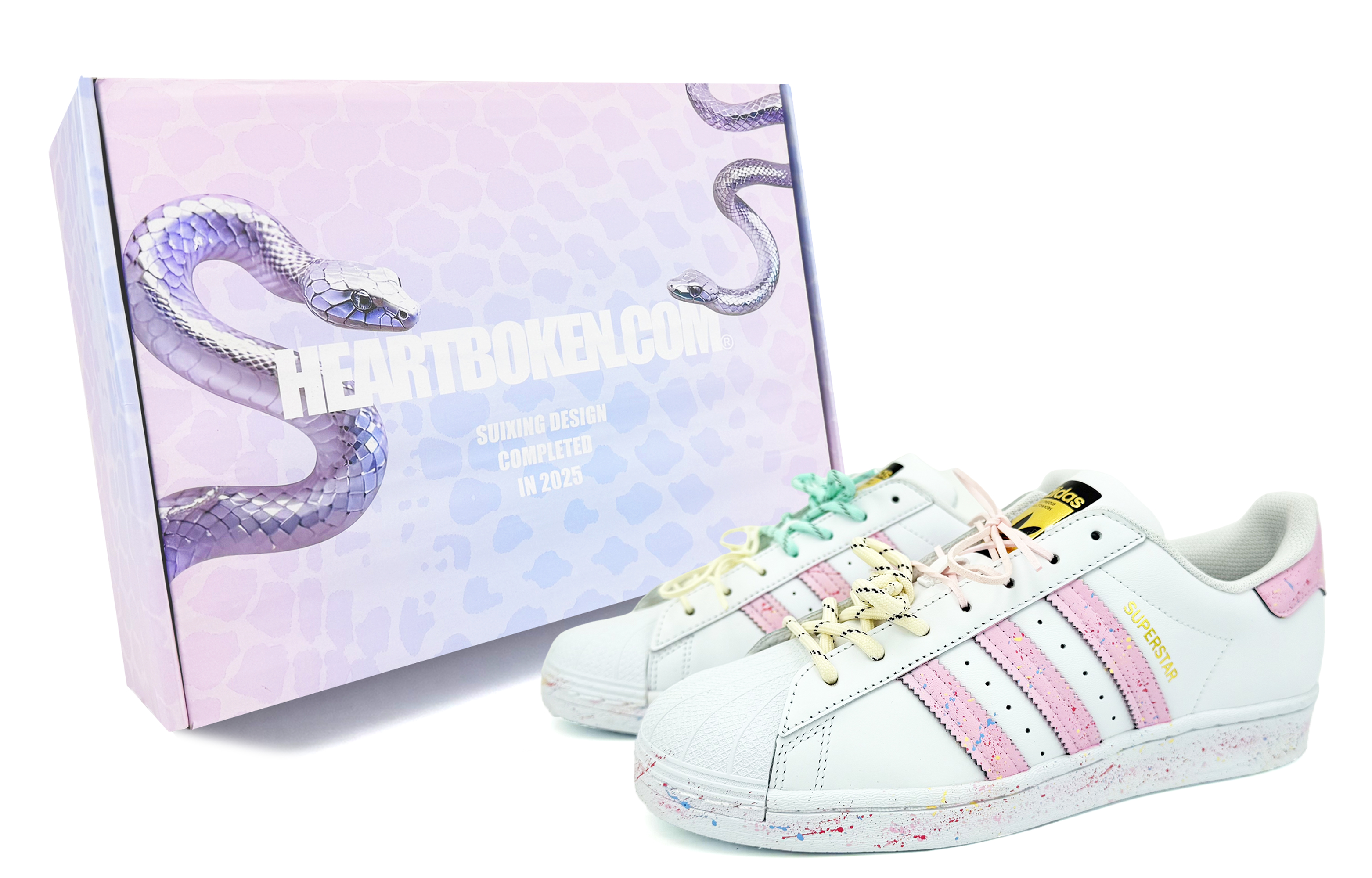 Детские кроссовки для скейтбординга Superstar J для начальной школы Adidas Originals, белый 
Детские кроссовки для скейтбординга Superstar J для начальной школы Adidas Originals, белый