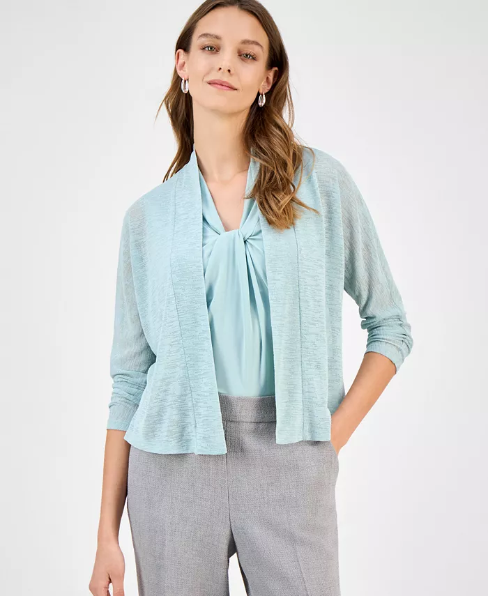 Женский длинный прозрачный кардиган Kasper, синий
Женский длинный прозрачный кардиган Kasper, синий