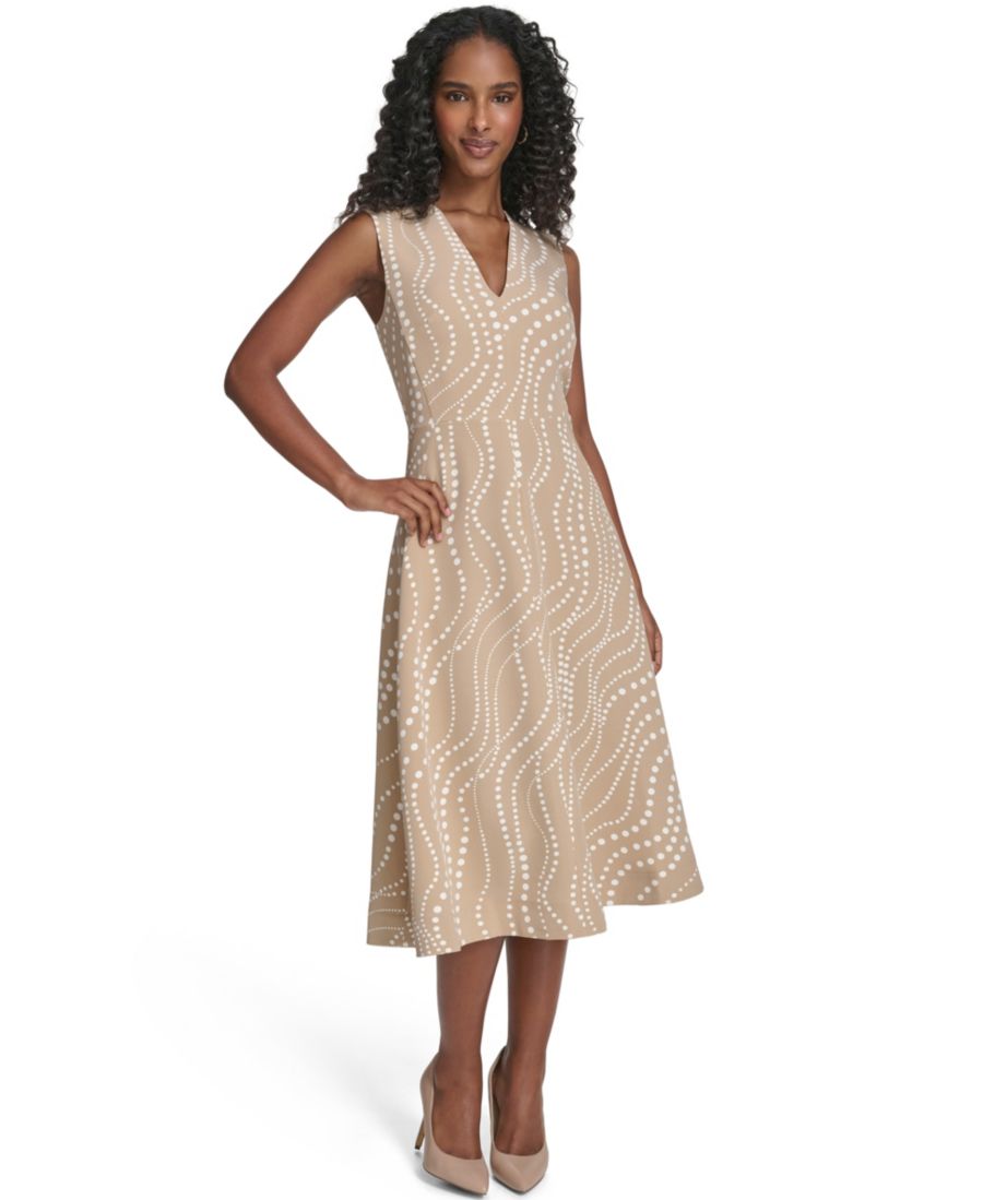 Женское платье миди без рукавов, приталенного силуэта с расклешенной юбкой Tommy Hilfiger, Sand
Женское платье миди без рукавов, приталенного силуэта с расклешенной юбкой Tommy Hilfiger, Sand