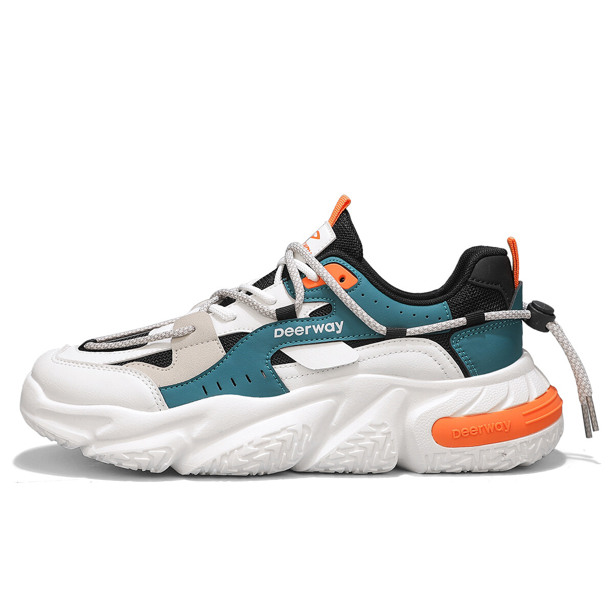 Кроссовки DEERWAY Chunky Low-Top Sneakers Men, белый/зеленый/черный 
Кроссовки DEERWAY Chunky Low-Top Sneakers Men, белый/зеленый/черный