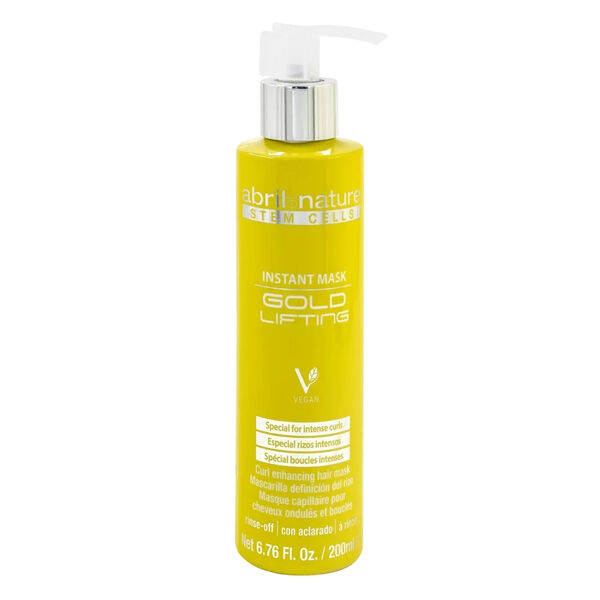 Маска для вьющихся волос со стволовыми клетками, 200 мл Abril Et Nature Gold lifting
Маска для вьющихся волос со стволовыми клетками, 200 мл Abril Et Nature Gold lifting