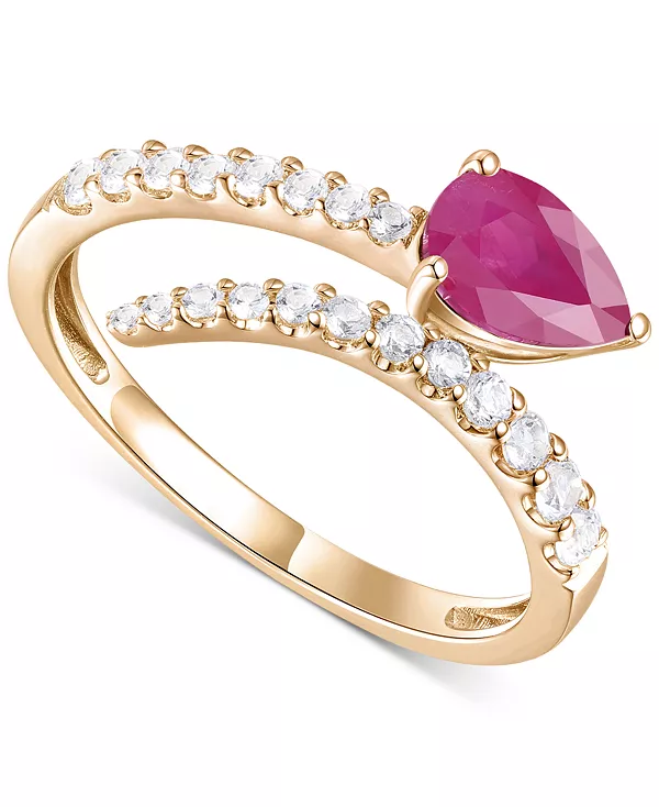 Кольцо с изумрудом (5/8 карата) и бриллиантом (1/3 карата) из 14-каратного желтого золота (также доступно с рубинами и сапфирами) Macy'S, ruby
Кольцо с изумрудом (5/8 карата) и бриллиантом (1/3 карата) из 14-каратного желтого золота (также доступно с рубинами и сапфирами) Macy'S, ruby