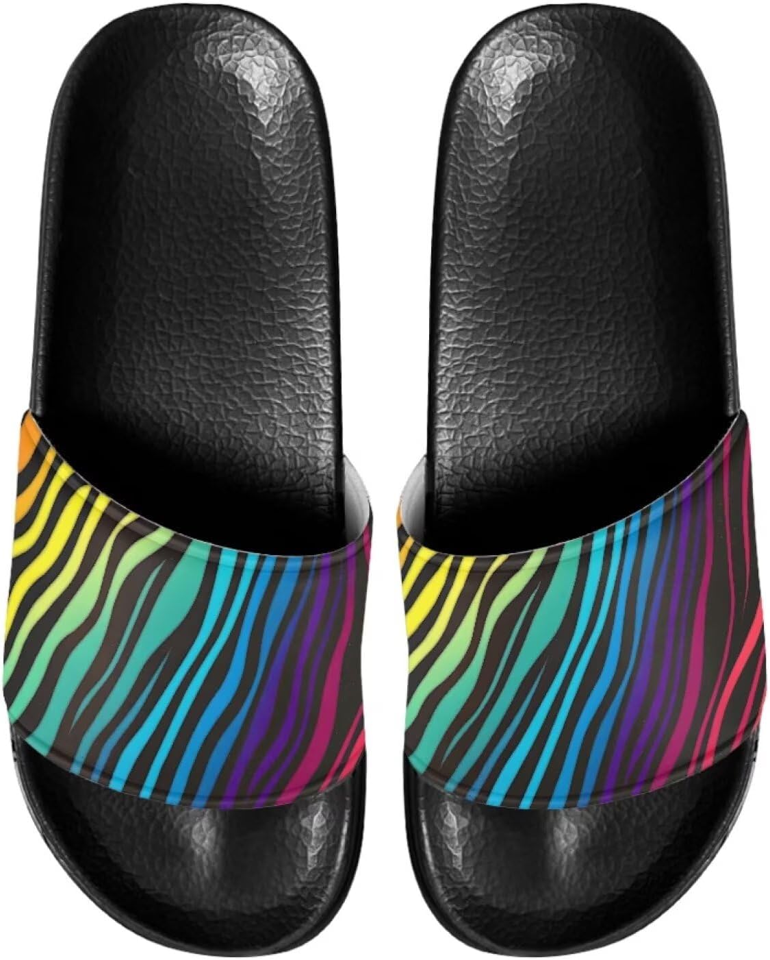 Сандалии-шлепанцы унисекс с мягкой стелькой, удобные для женщин и мужчин, кожаные, размеры 6-13,5 Mintulipy, Colorful Zebra-1
Сандалии-шлепанцы унисекс с мягкой стелькой, удобные для женщин и мужчин, кожаные, размеры 6-13,5 Mintulipy, Colorful Zebra-1