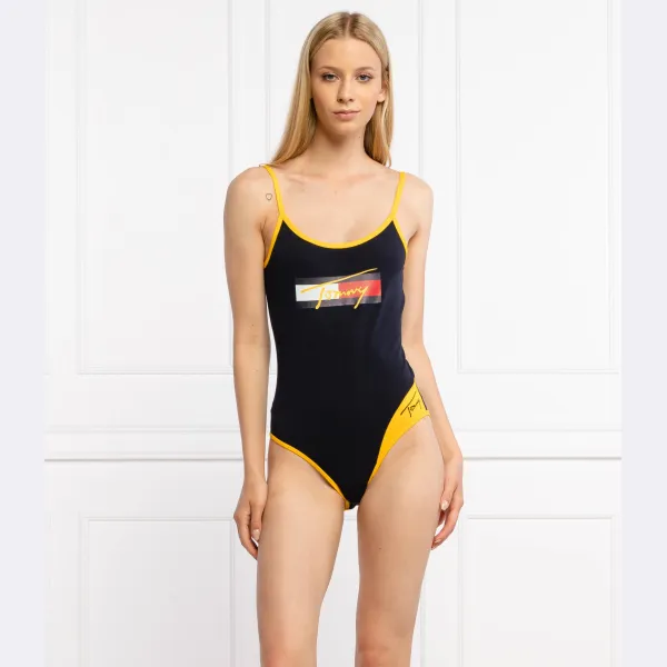 Тонкое подтянутое боди Tommy Hilfiger, черный
Тонкое подтянутое боди Tommy Hilfiger, черный