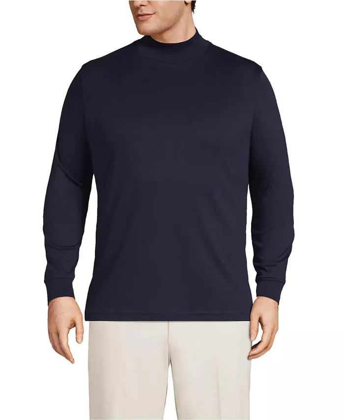 Большая и высокая хлопковая водолазка из Supima Lands' End, синий
Большая и высокая хлопковая водолазка из Supima Lands' End, синий