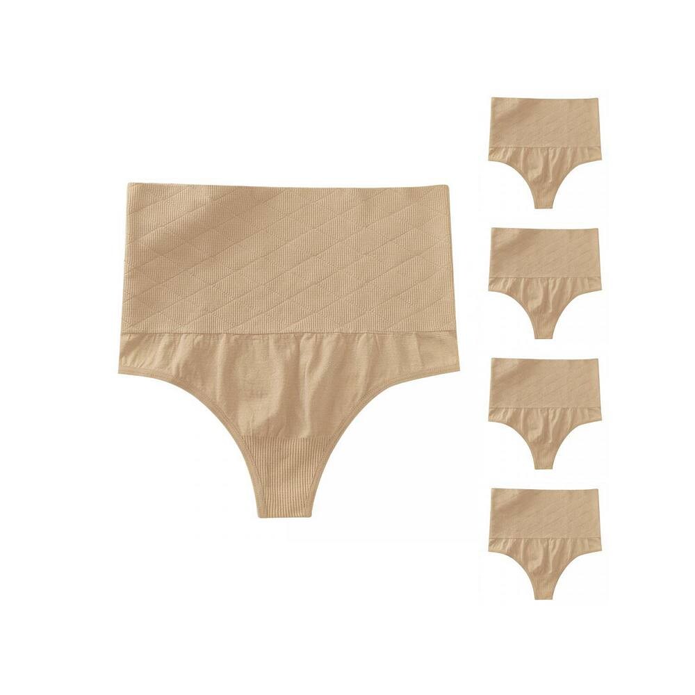 5 упаковок женских трусиков-стрингов с контролем живота, корректирующее белье, узкие трусы с высокой талией, не оставляющие следов ALLEGRA K, бежевый
5 упаковок женских трусиков-стрингов с контролем живота, корректирующее белье, узкие трусы с высокой талией, не оставляющие следов ALLEGRA K, бежевый