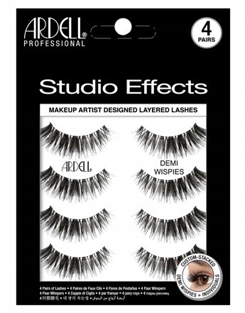Studio Effects Demi Wispies Ardell, 4 упаковки накладных ресниц на полоске
Studio Effects Demi Wispies Ardell, 4 упаковки накладных ресниц на полоске