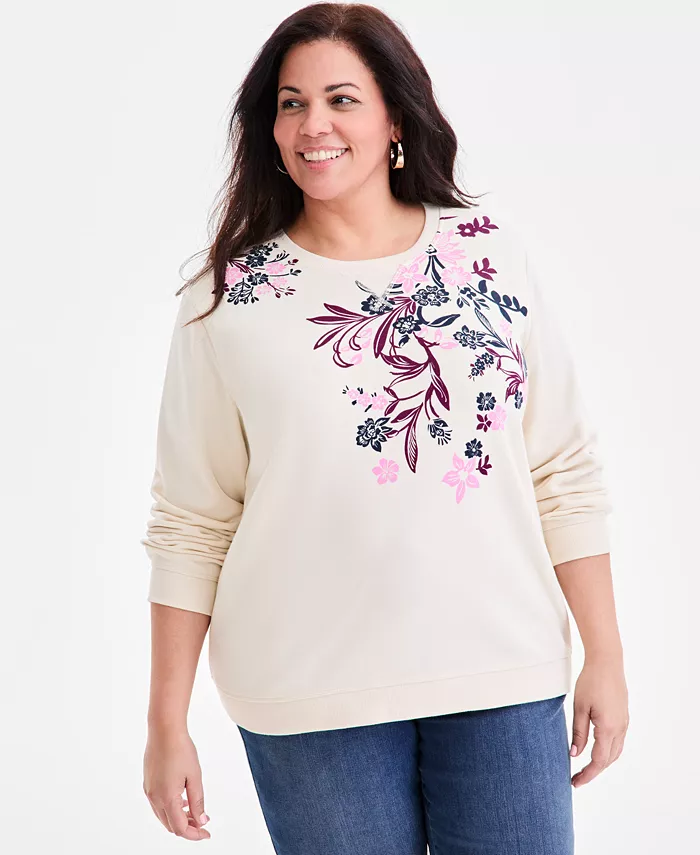 Флисовый топ с круглым вырезом и длинными рукавами больших размеров Style & Co, коричневый/бежевый
Флисовый топ с круглым вырезом и длинными рукавами больших размеров Style & Co, коричневый/бежевый