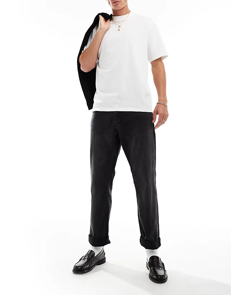 Джинсы обычного кроя черного цвета ONLY & SONS
Джинсы обычного кроя черного цвета ONLY & SONS