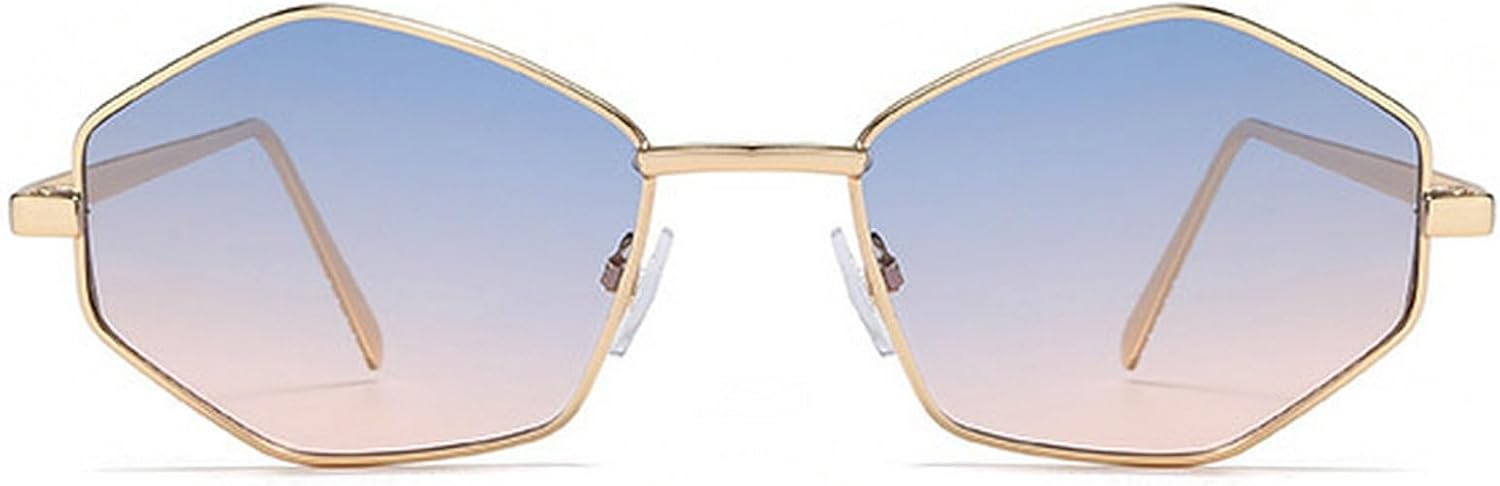Солнцезащитные очки в шестиугольной оправе для женщин, модель 2025, многоугольные, неправильной формы, с золотой металлической оправой, с защитой от УФ-излучения mincl, Blue Light Pink
Солнцезащитные очки в шестиугольной оправе для женщин, модель 2025, многоугольные, неправильной формы, с золотой металлической оправой, с защитой от УФ-излучения mincl, Blue Light Pink