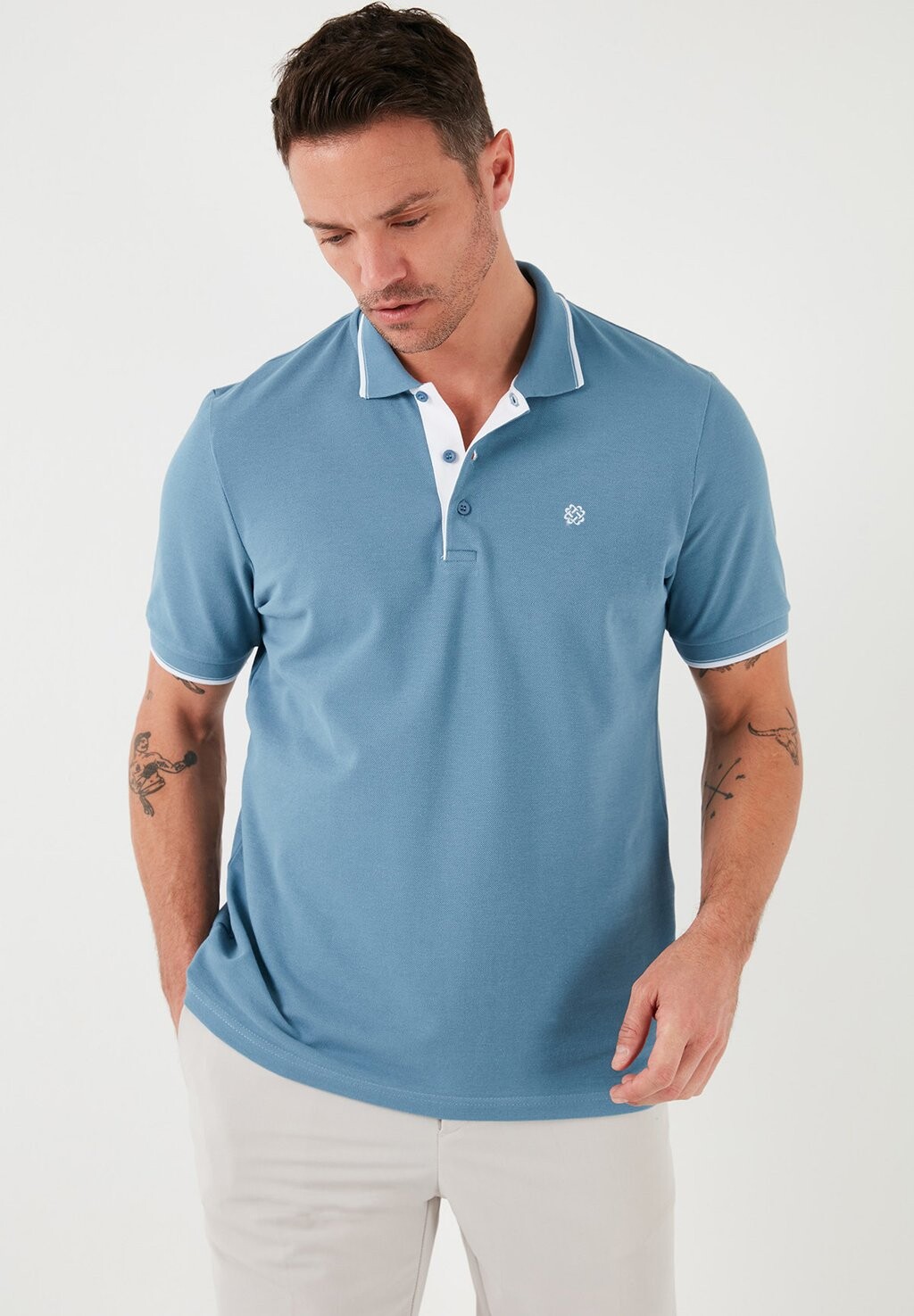 Рубашка-поло Buratti, синяя
Рубашка-поло Buratti, синяя